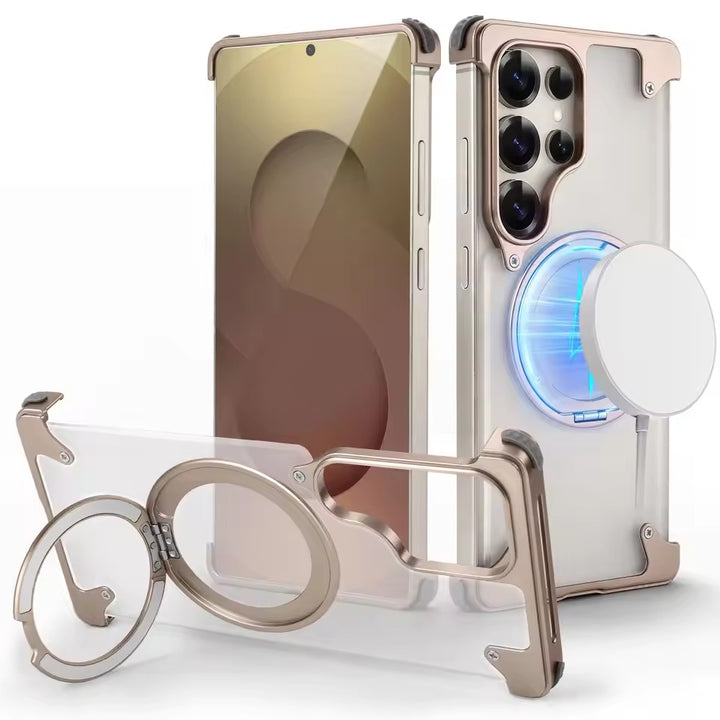 Samsung Galaxy Ultra Series Frosted Frameless Metal Kickstand Case