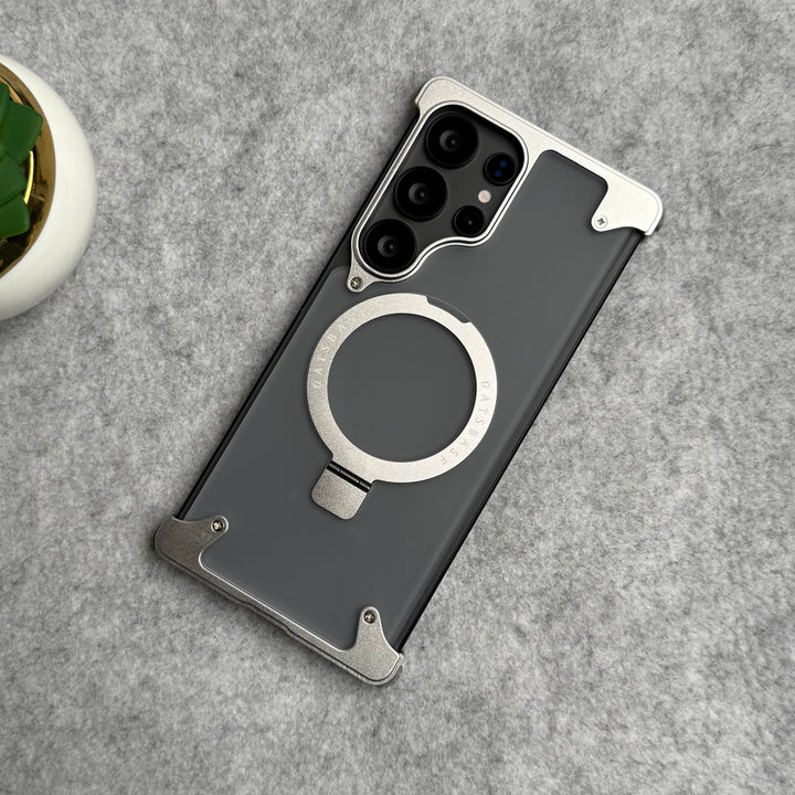 Samsung Galaxy Ultra Series Frosted Frameless Metal Kickstand Case