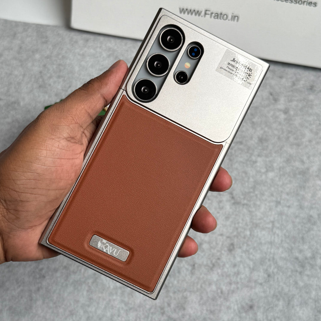 Samsung Galaxy Ultra Series Premium Metallic AeroFLex Aluminium Leather Case