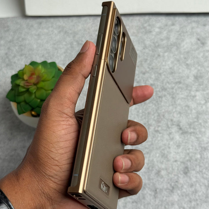 Samsung Galaxy Ultra Series Premium Metallic AeroFLex Aluminium Leather Case