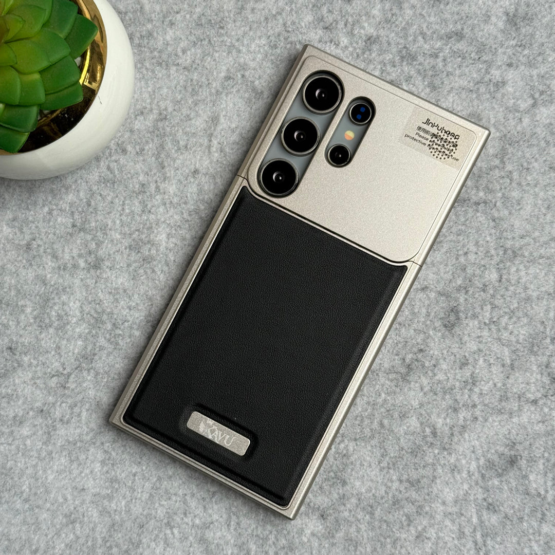 Samsung Galaxy Ultra Series Premium Metallic AeroFLex Aluminium Leather Case