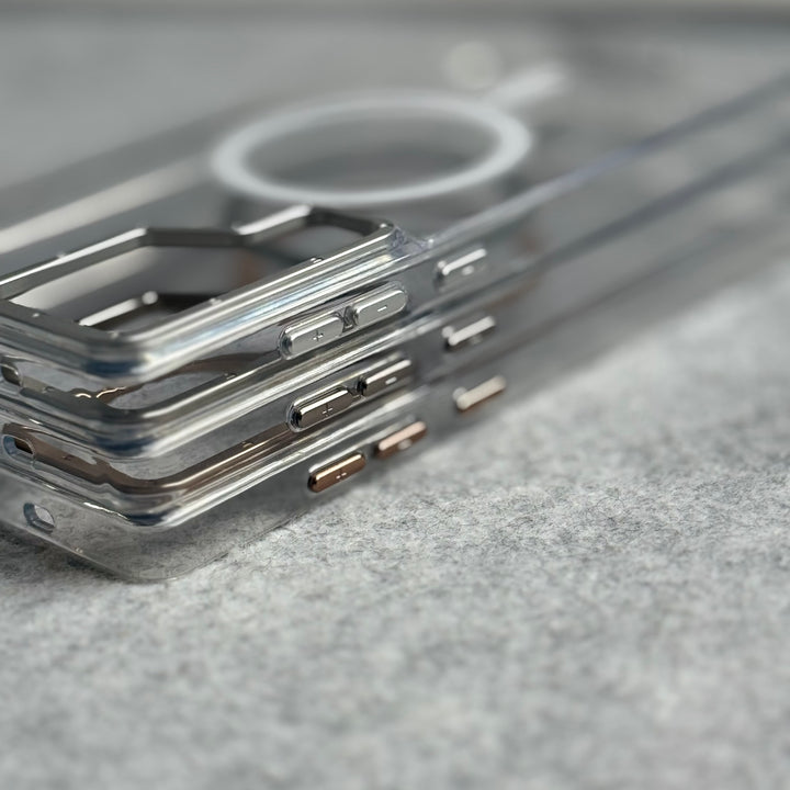 Samsung Galaxy Ultra Series Transparent MagSafe Cover With Metal Camera Bump