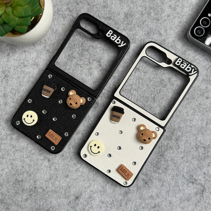 Samsung Galaxy Z Flip 6 Baby Teddy Coffee Cover