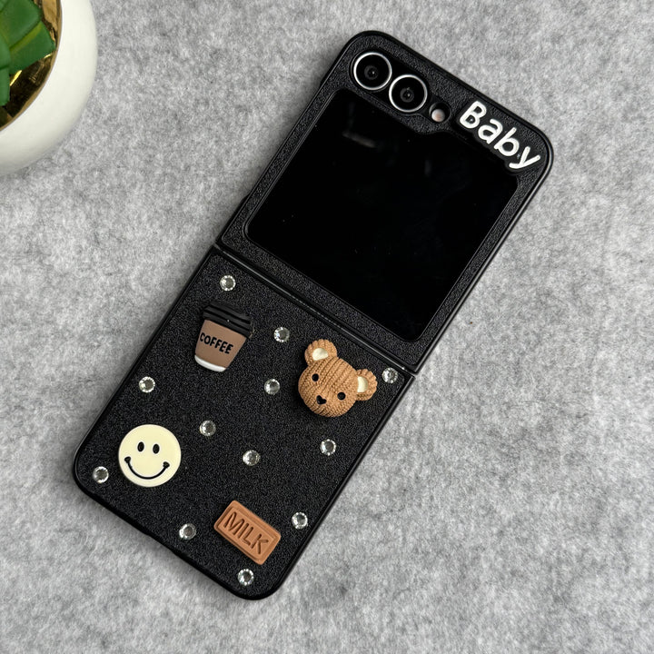 Samsung Galaxy Z Flip 6 Baby Teddy Coffee Cover