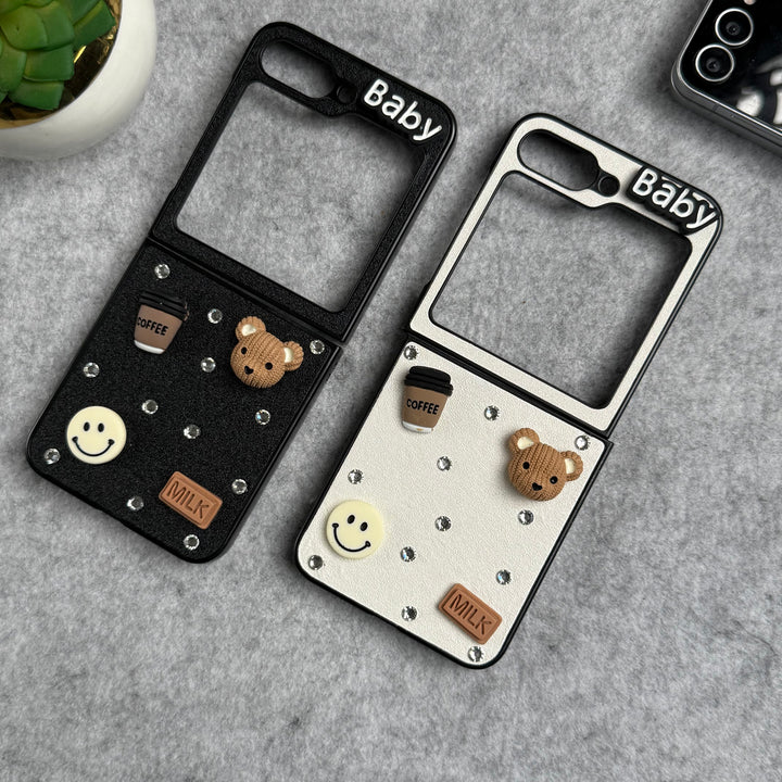 Samsung Galaxy Z Flip 6 Baby Teddy Coffee Cover