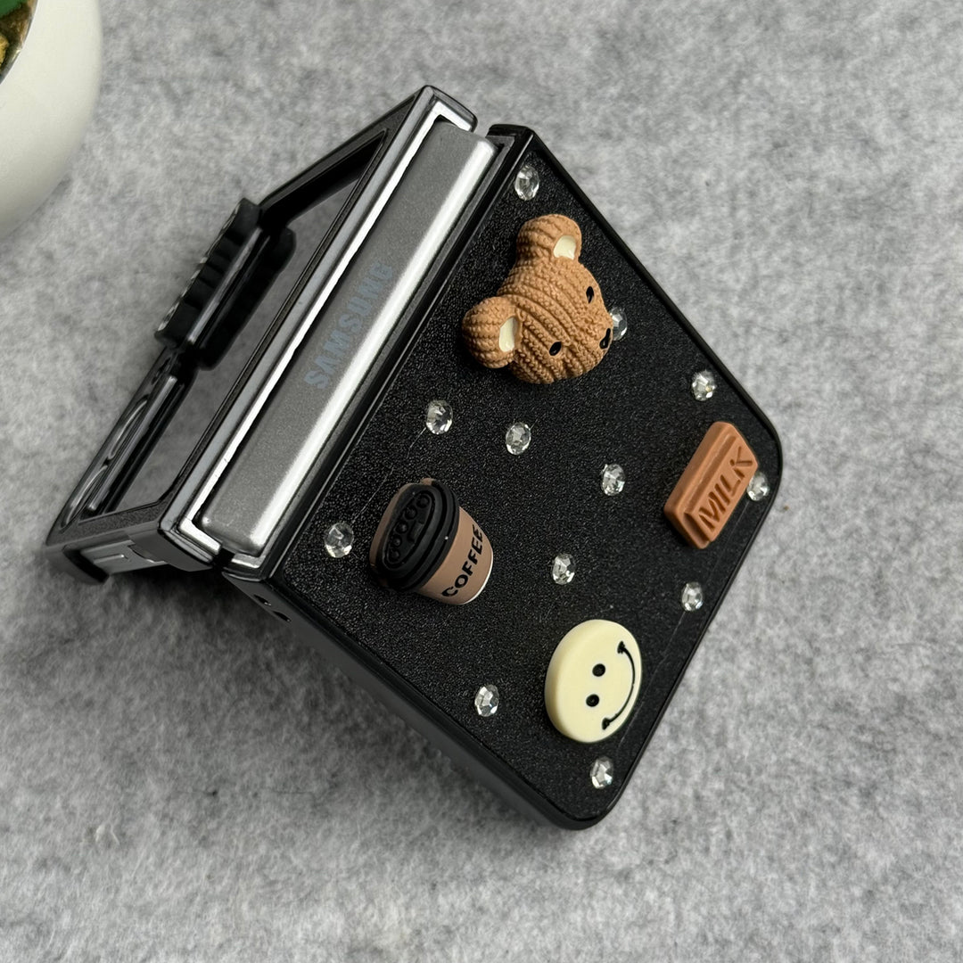 Samsung Galaxy Z Flip 6 Baby Teddy Coffee Cover