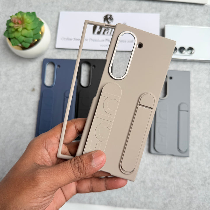Samsung Galaxy Z Fold 5 High Quality Fashion Wristband Stand Phone Case