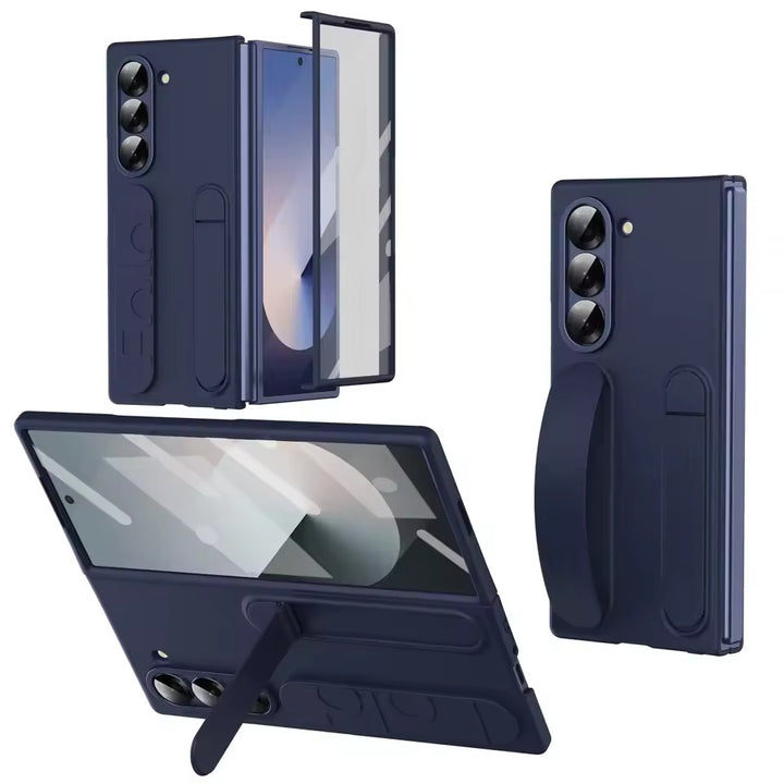 Samsung Galaxy Z Fold 5 High Quality Fashion Wristband Stand Phone Case