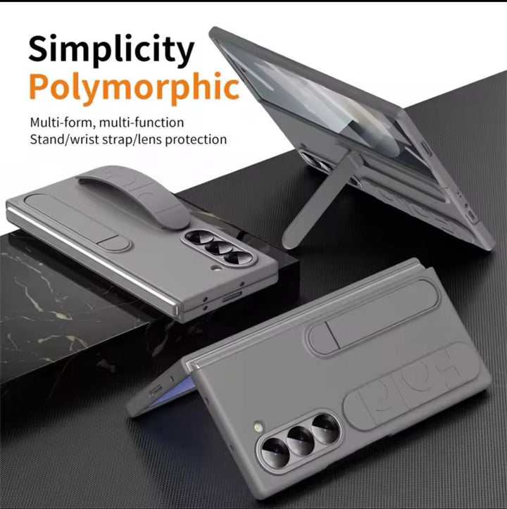 Samsung Galaxy Z Fold 5 High Quality Fashion Wristband Stand Phone Case