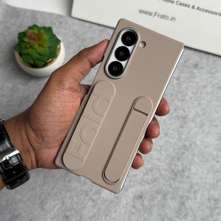 Samsung Galaxy Z Fold 5 High Quality Fashion Wristband Stand Phone Case