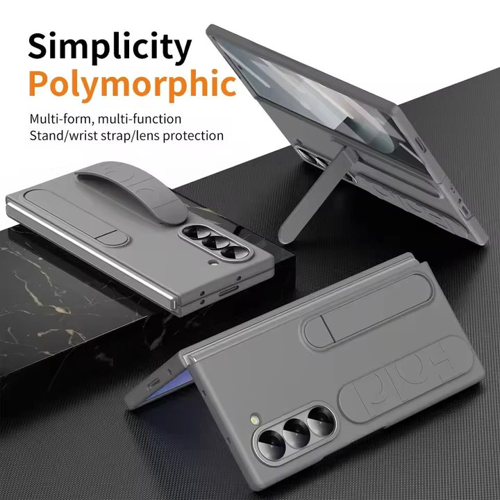 Samsung Galaxy Z Fold 5 High Quality Fashion Wristband Stand Phone Case