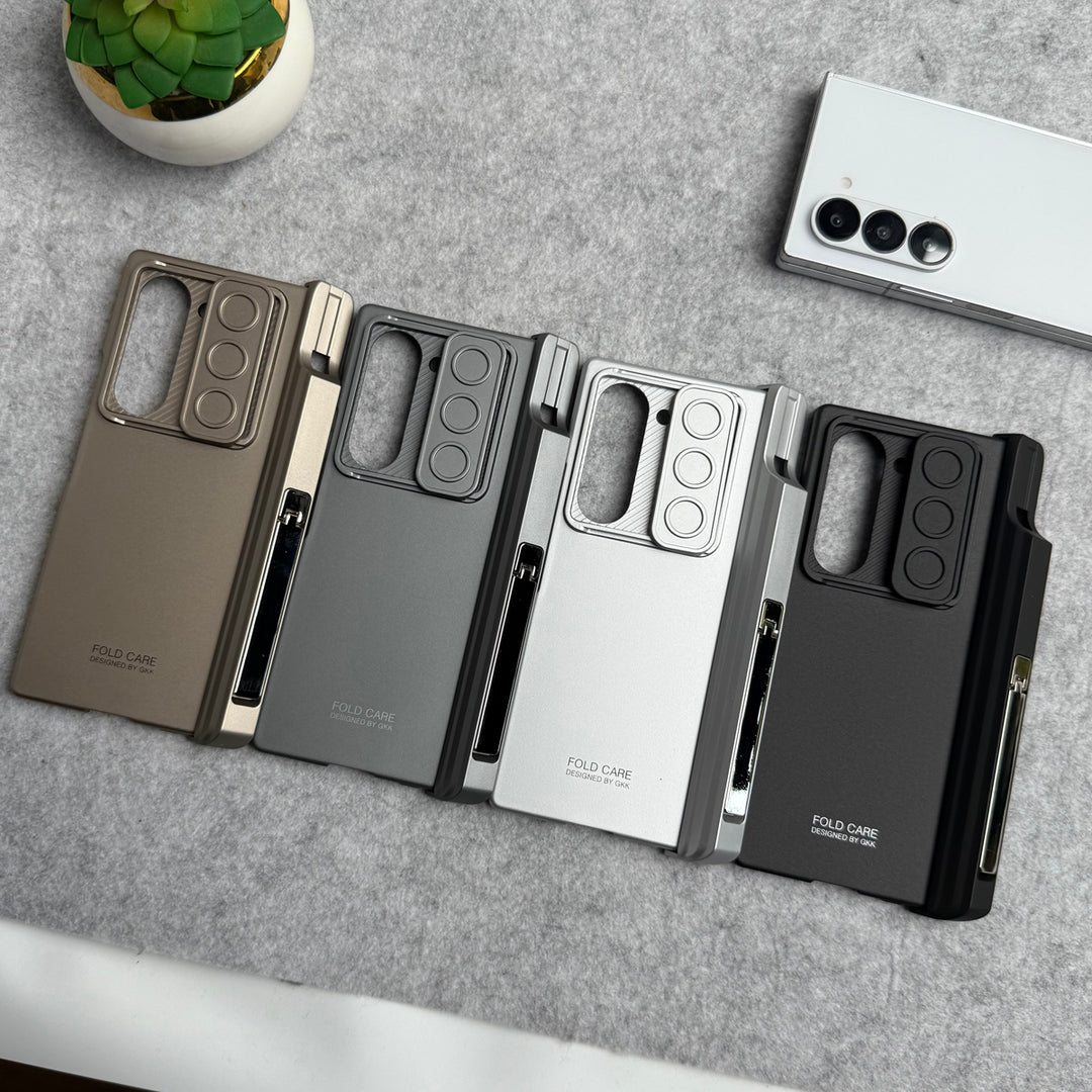 Samsung Galaxy Z Fold 6 GKK Camera Protection Slider Magnetic Hinge Front Glass Protective Cover