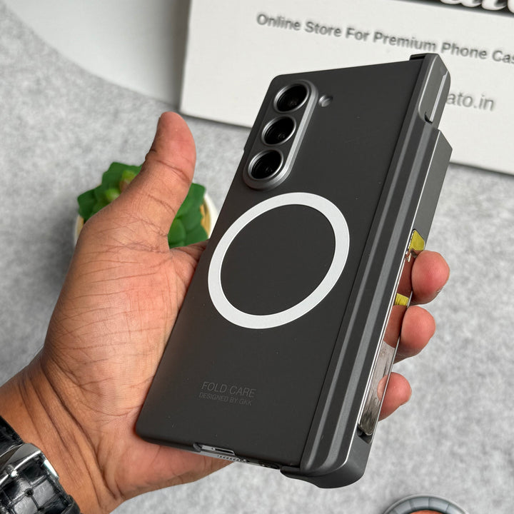 Samsung Galaxy Z Fold 6 GKK MagSafe Magnetic Hinge Front Glass Protective Cover