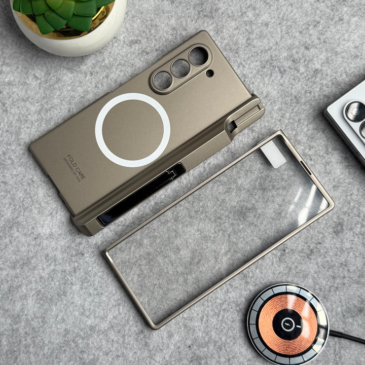 Samsung Galaxy Z Fold 6 GKK MagSafe Magnetic Hinge Front Glass Protective Cover