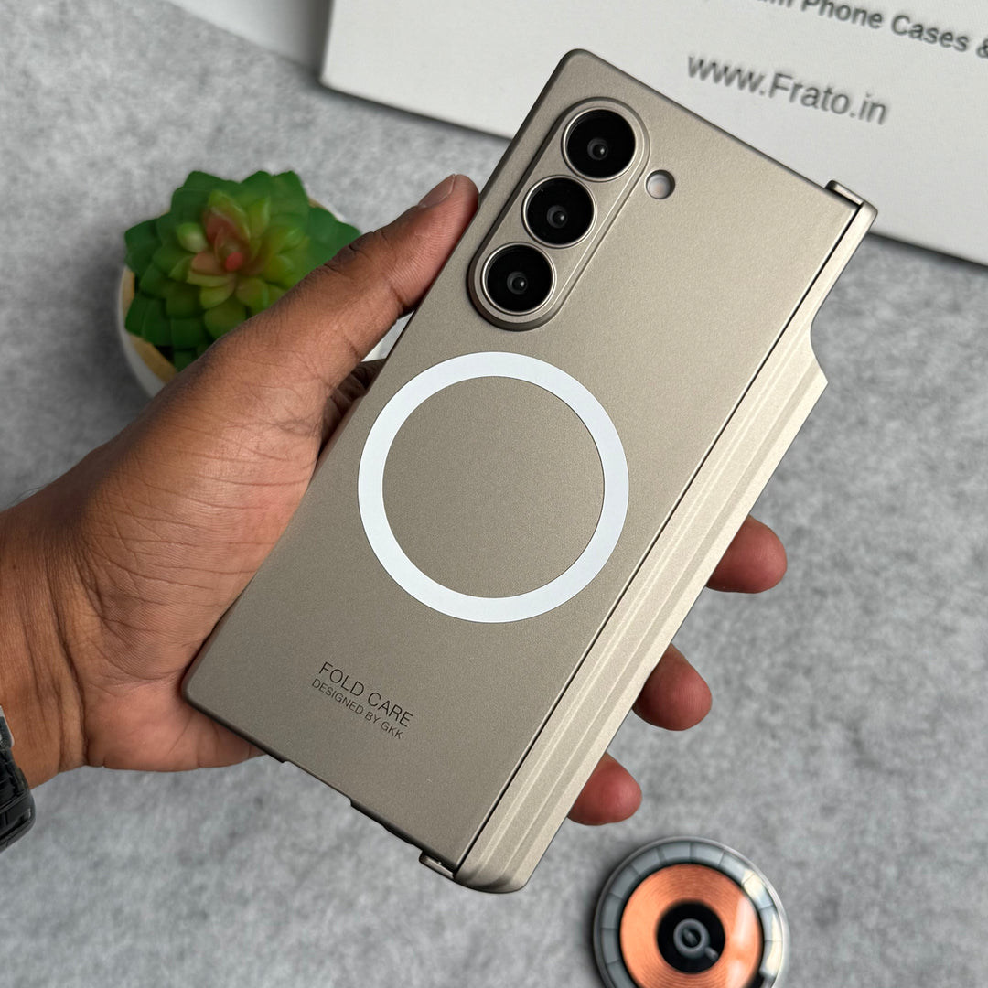 Samsung Galaxy Z Fold 6 GKK MagSafe Magnetic Hinge Front Glass Protective Cover
