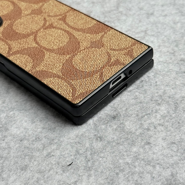Samsung Galaxy Z Fold 6 Luxury CC Brand PU Leather Design Case Cover
