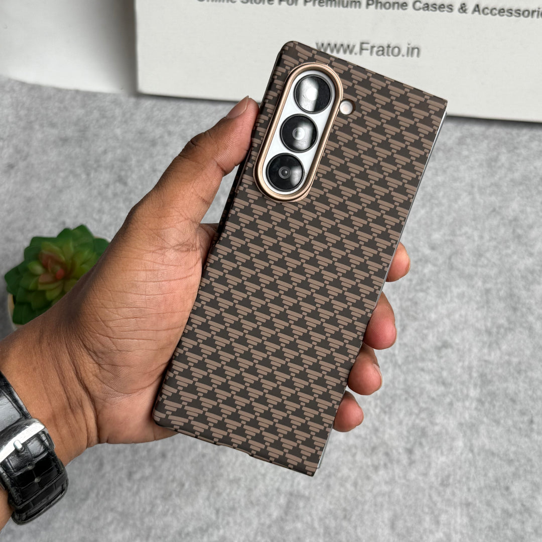 Samsung Galaxy Z Fold 6 Small Geometric Triangle Pattern Case Cover
