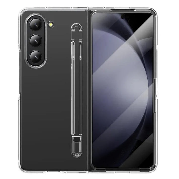 Samsung Galaxy Z Fold 6 Transparent Cristal Hard Shell Cover Case With S-Pent Slot