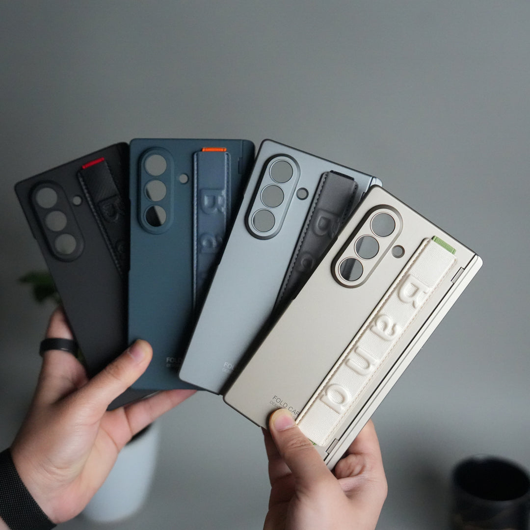 Samsung Galaxy Z Fold 7 Band Case | Slim Protective Hinge Cover with Hand Strap | Premium Kickstand Case