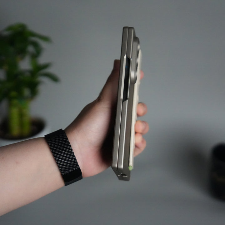 Samsung Galaxy Z Fold 7 Band Case | Slim Protective Hinge Cover with Hand Strap | Premium Kickstand Case