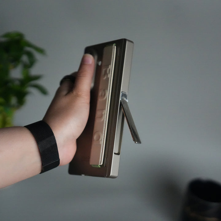 Samsung Galaxy Z Fold 7 Band Case | Slim Protective Hinge Cover with Hand Strap | Premium Kickstand Case 