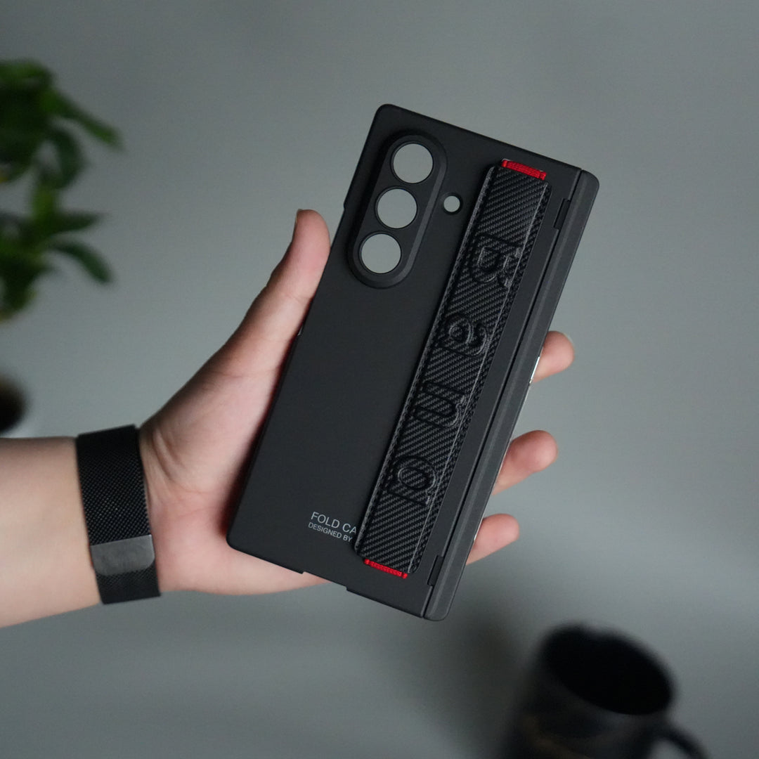 Samsung Galaxy Z Fold 7 Band Case | Slim Protective Hinge Cover with Hand Strap | Premium Kickstand Case