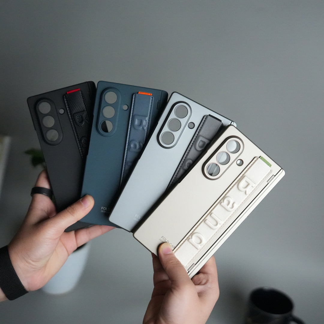 Samsung Galaxy Z Fold 7 Band Case | Slim Protective Hinge Cover with Hand Strap | Premium Kickstand Case