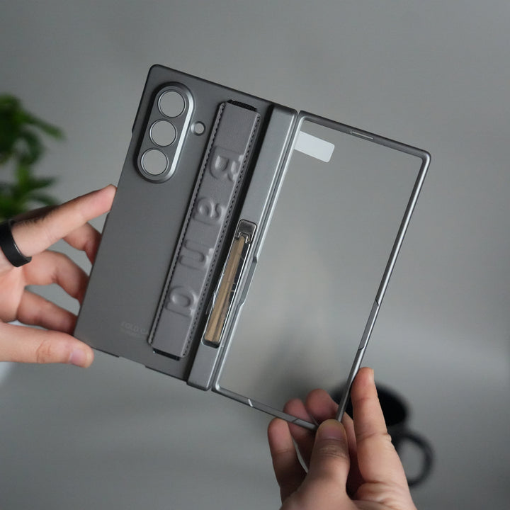 Samsung Galaxy Z Fold 7 Band Case | Slim Protective Hinge Cover with Hand Strap | Premium Kickstand Case