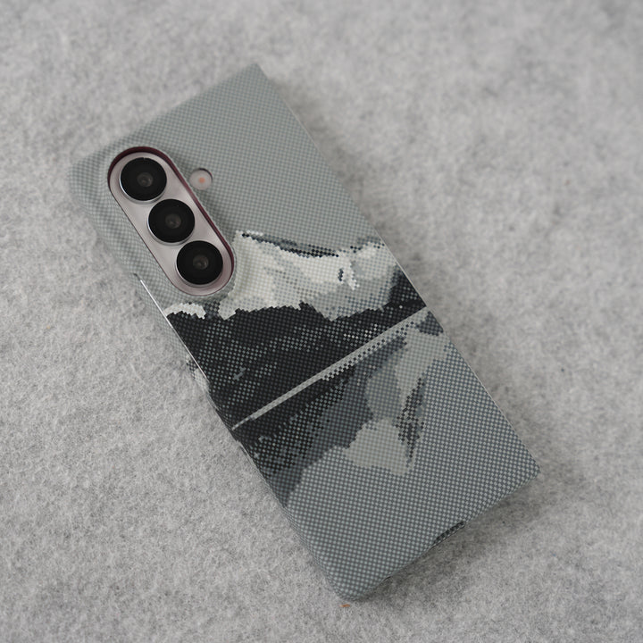 Samsung Galaxy Z Fold 7 Carbon Fiber Texture Aramid Design Hard Pc MagSafe Case Cover
