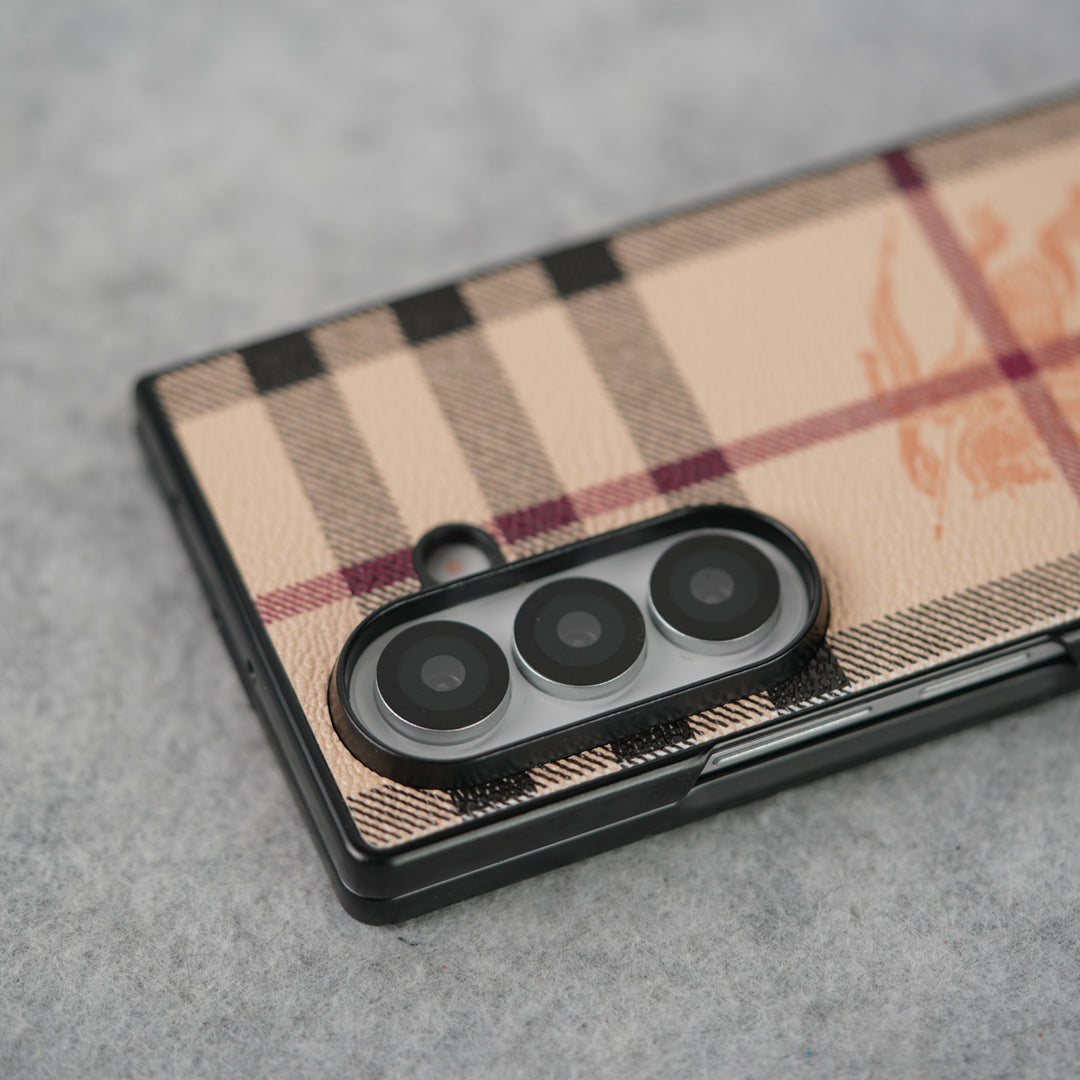 Samsung Galaxy Z Fold 7 Luxury BRY PU Leather Case Cover