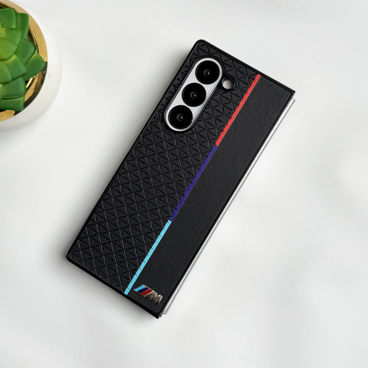 Samsung Galaxy Z fold 6 M Performance Sports Car Logo dual Shade Design Case Cover