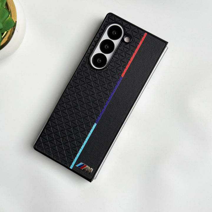 Samsung Galaxy Z fold 6 M Performance Sports Car Logo dual Shade Design Case Cover
