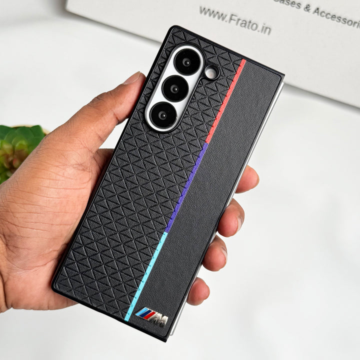 Samsung Galaxy Z fold 6 M Performance Sports Car Logo dual Shade Design Case Cover