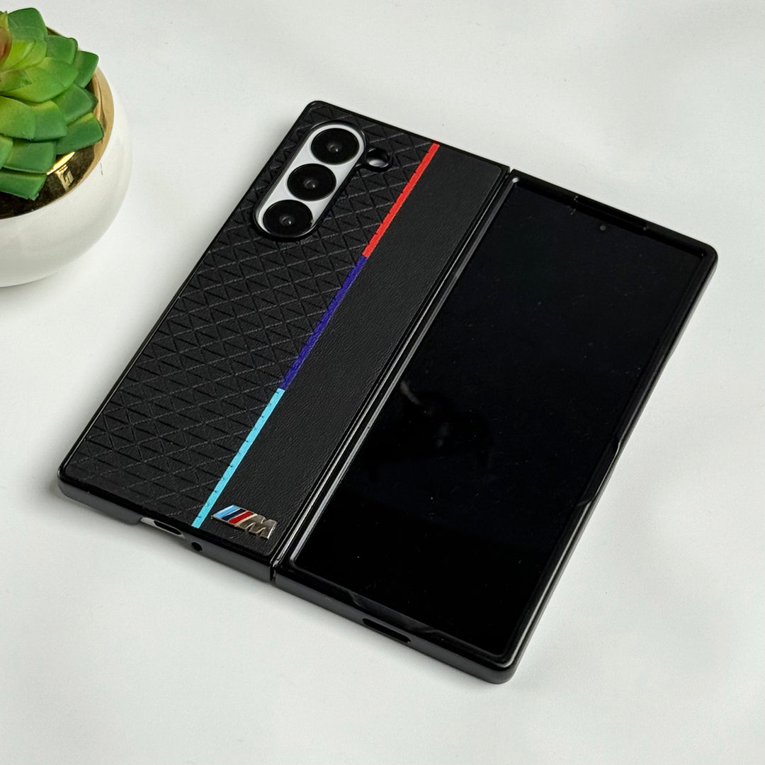 Samsung Galaxy Z fold 6 M Performance Sports Car Logo dual Shade Design Case Cover