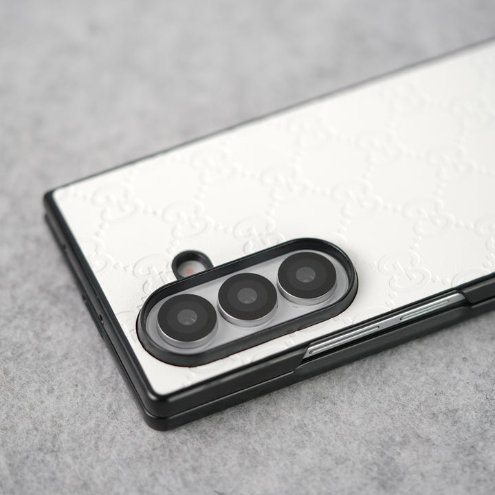 Samsung Galaxy Z fold 7 Luxury GG Fashion Leather Brand Case Cover