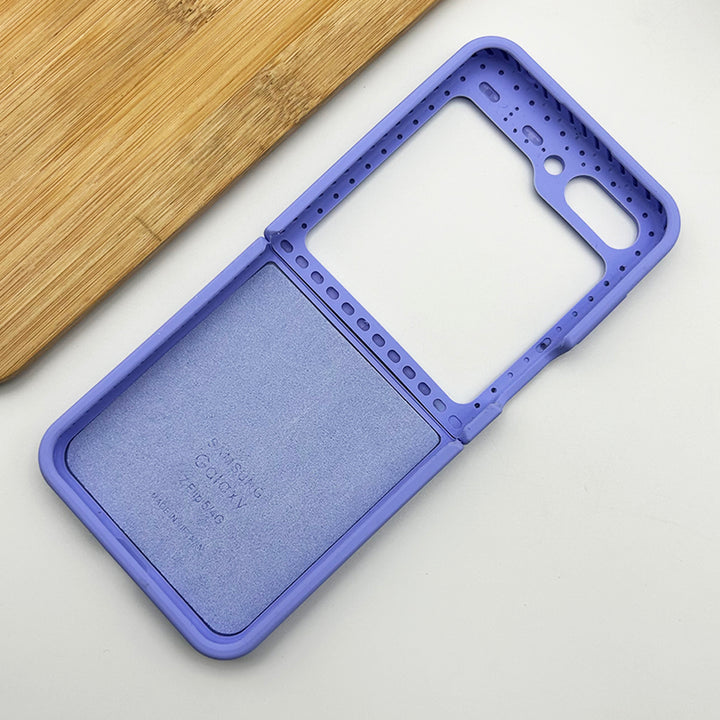 Samsung Galaxy Z Flip 6 Silk Soft Silicone Case Cover (Lavender)