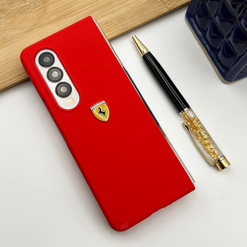 Samsung Fold 4 Ferrari Sports Car Logo Case Cover