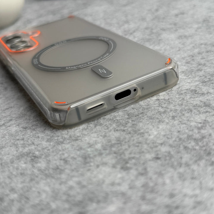 Samsung Galaxy S24 Metallic Shine Armor Double Layer MagSafe Cover
