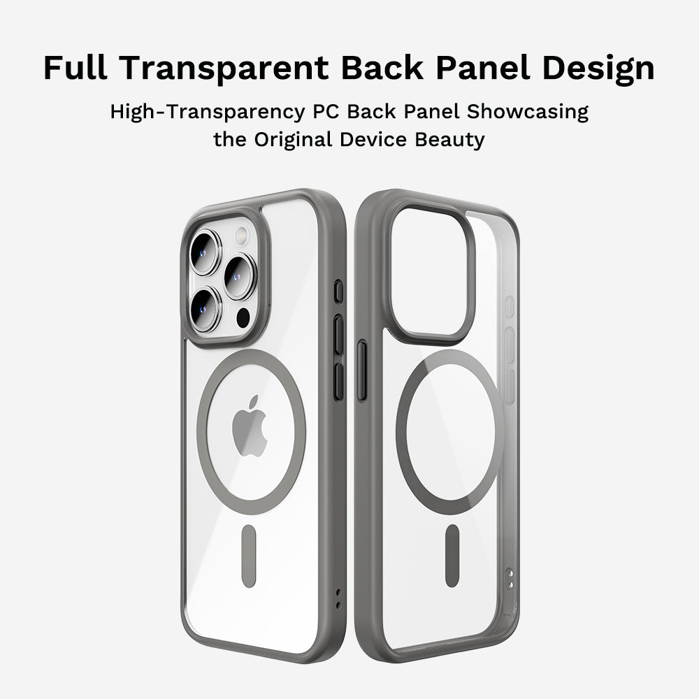 iPhone Luxury Side Edge Silicone Transparent Crystal Clear Case Cover With Magsafe