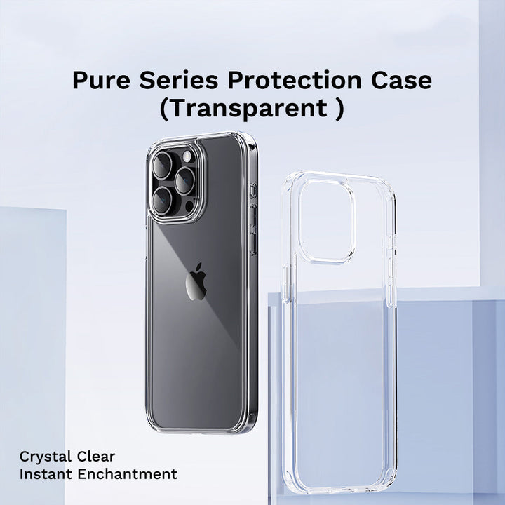 iPhone 15 Series Crystal Clear Transparent Silicone Case Cover