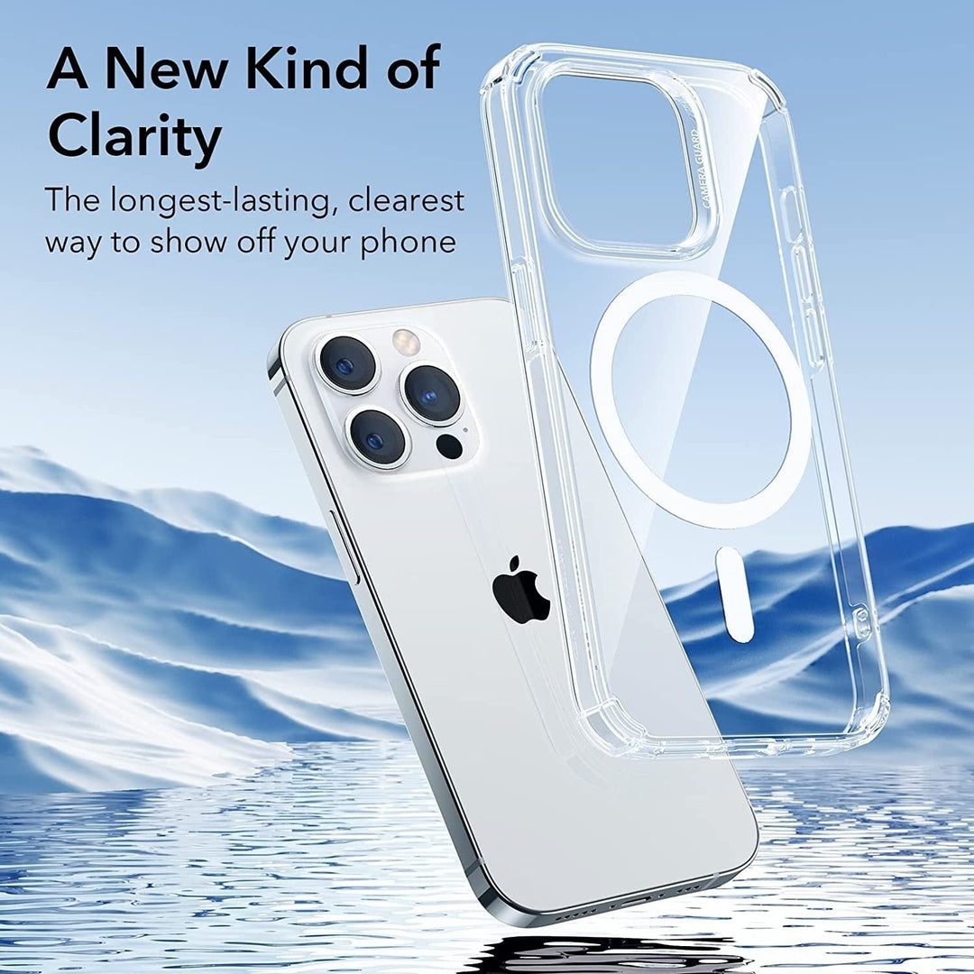 iPhone 15 series Crystal Clear Transparent Soft Silicone Magsafe Case Cover