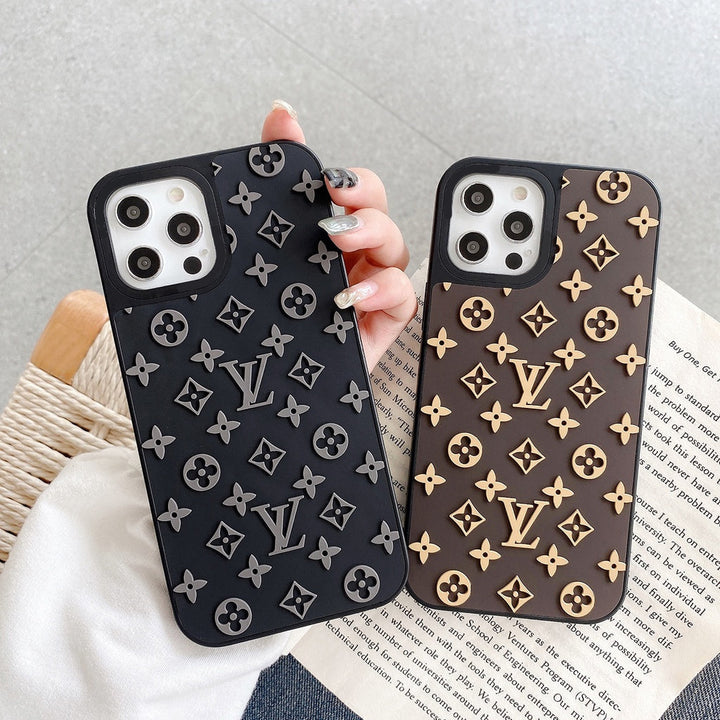 3D luxury Brand Silicon Case For iPhone