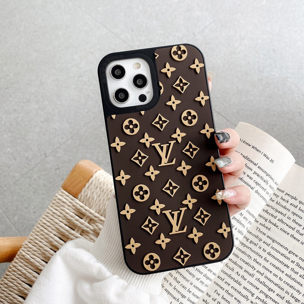 3D luxury Brand Silicon Case For iPhone