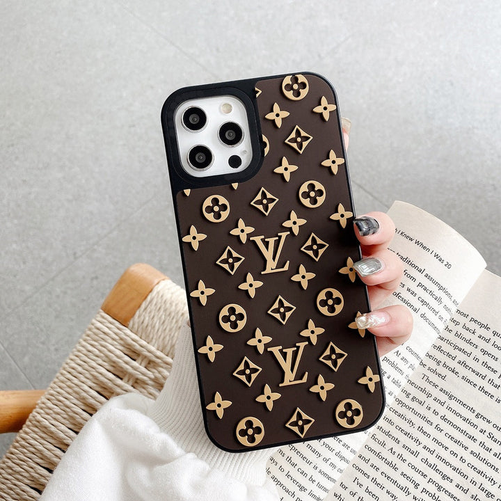 3D luxury Brand Silicon Case For iPhone