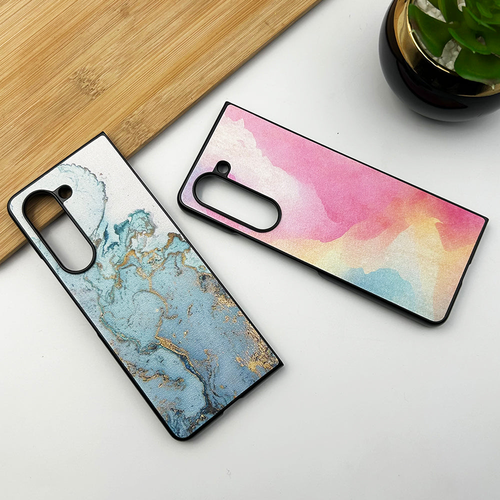 Samsung Galaxy Z Fold 5 Luxury Abstract Watercolor Splatter Design Case Cover