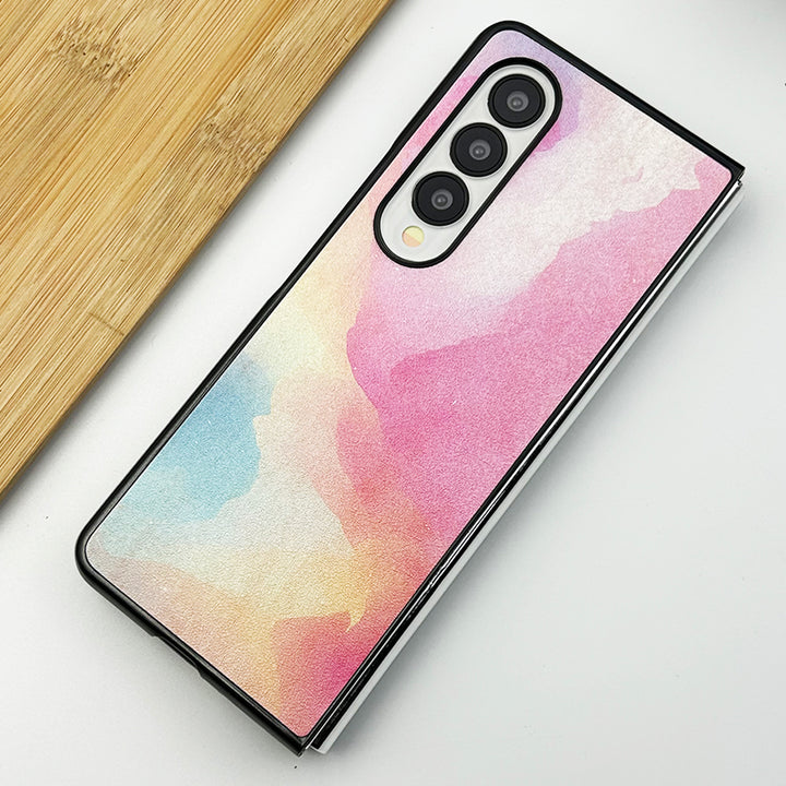 Samsung Galaxy Z Fold 5 Luxury Abstract Watercolor Splatter Design Case Cover