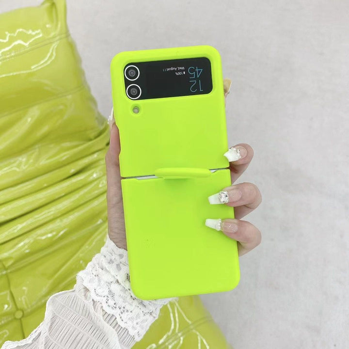 Samsung Galaxy Z Flip 4 Silicone Case Cover ( Neon Green )