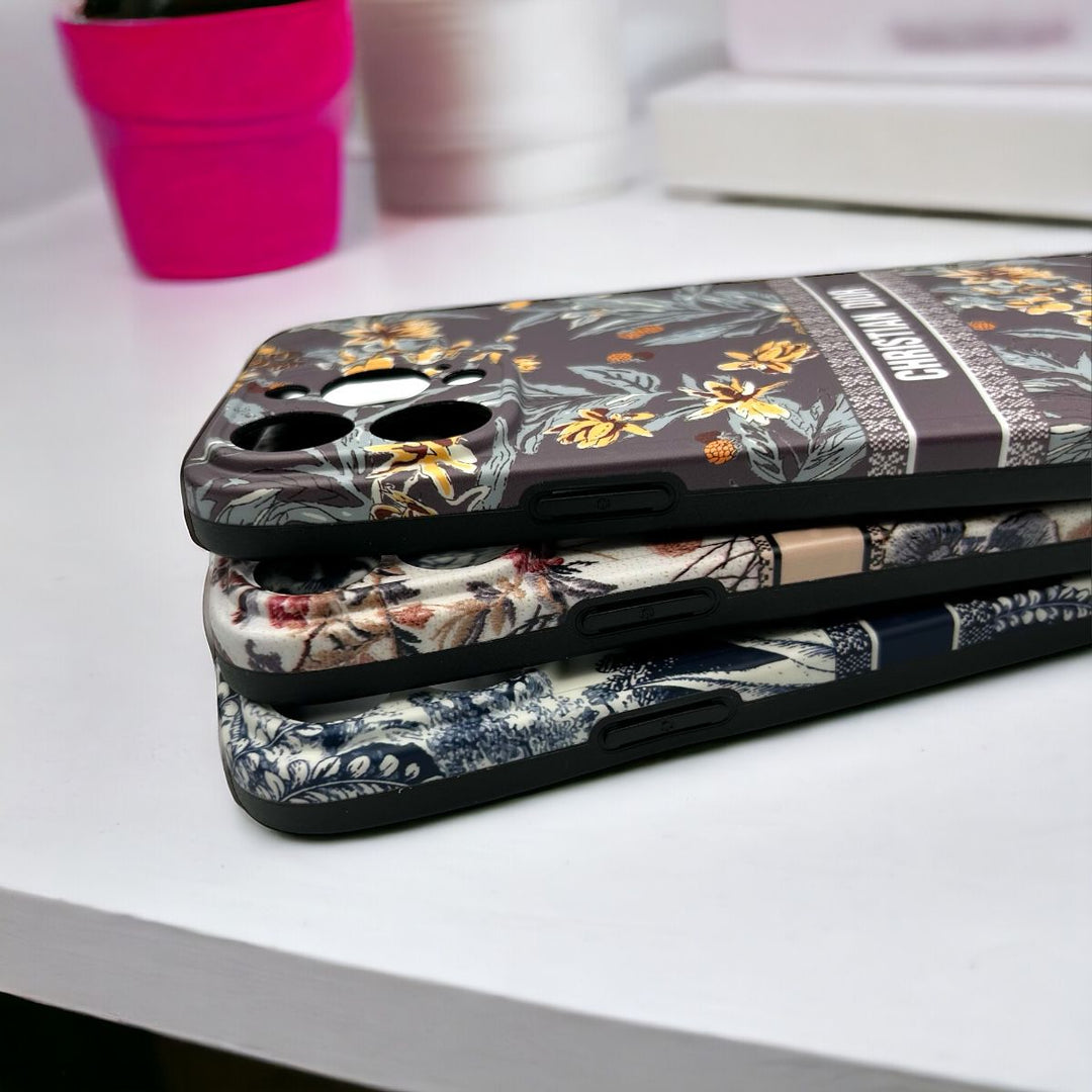 iPhone Luxury CD Floral Pattern Camera Protection Case Cover
