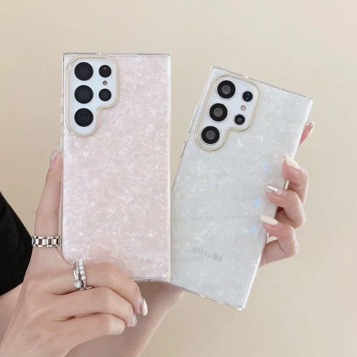 Samsung Galaxy S25 Ultra Glitter Shell Pattern Case Cover