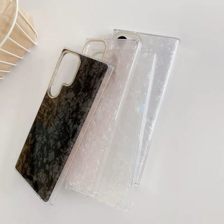 Samsung Galaxy S25 Ultra Glitter Shell Pattern Case Cover